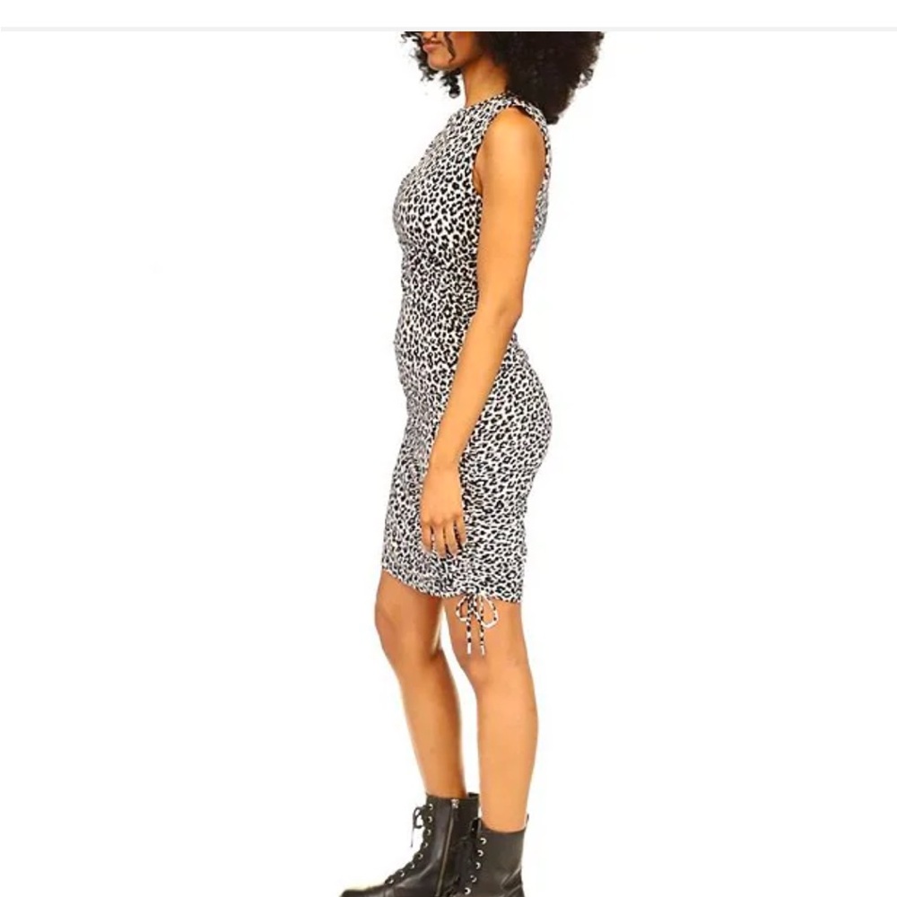 Michael Kors beige  and black brown Bodycon Mini Dress women size xs - Picture 3 of 11